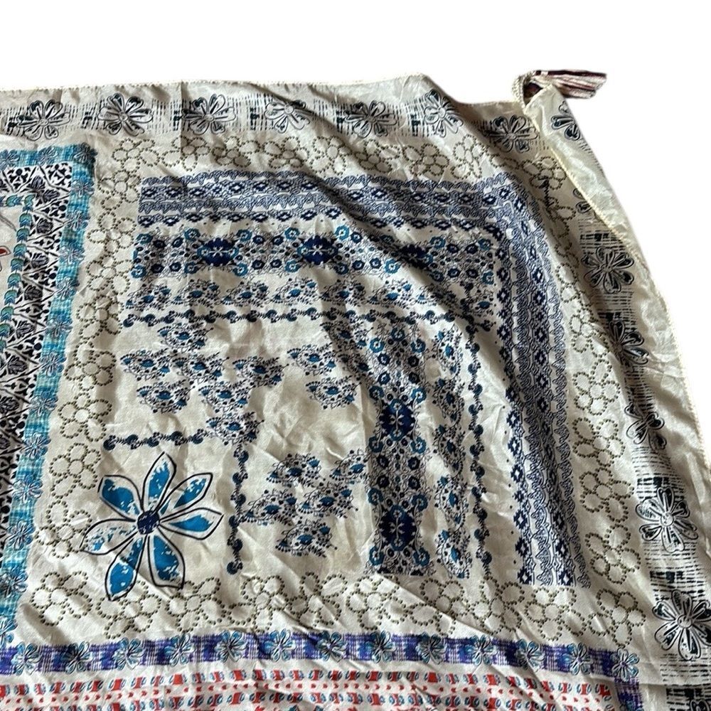 Johnny Was Multicolor Floral Scarf - Picture 8 of 11